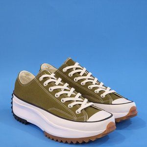 Converse Run Star Hike Low Dark Moss Unisex Platform Sneakers 168818C NWT